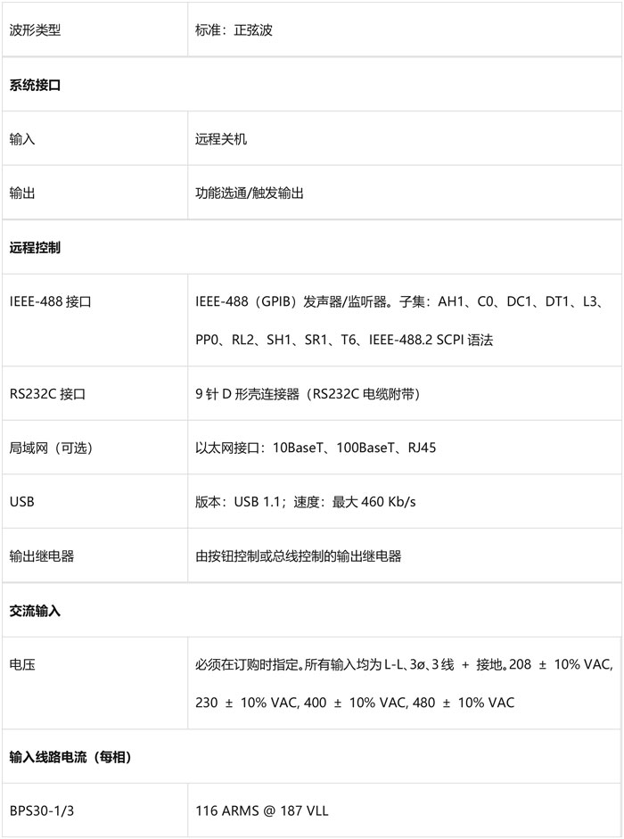 阿美特克加州仪器 BPS 系列