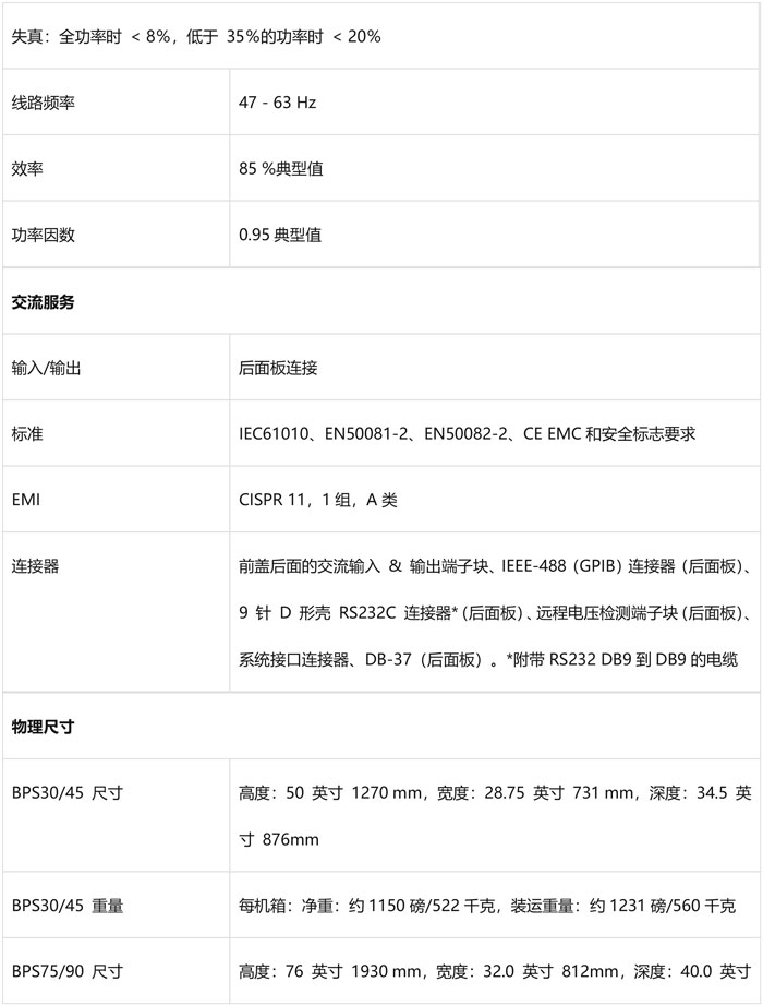 阿美特克加州仪器 BPS 系列
